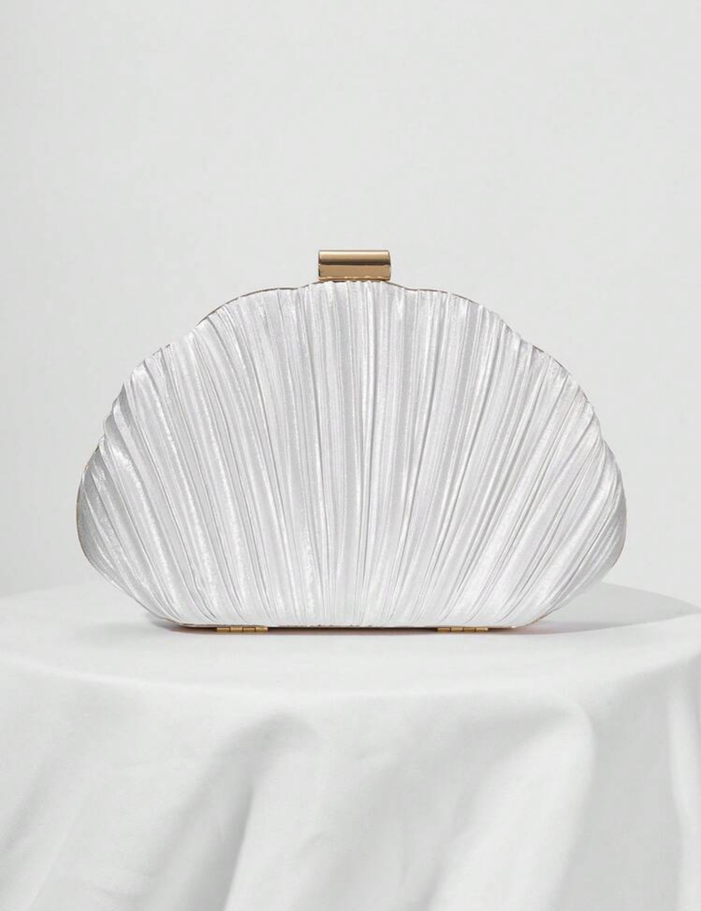 Bolso de mano Almeja - Blanco