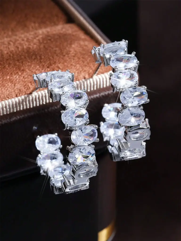 Aretes argollas Exquisite - Plateadas