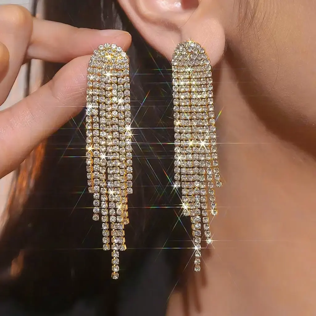 Aretes Cascada - Dorados