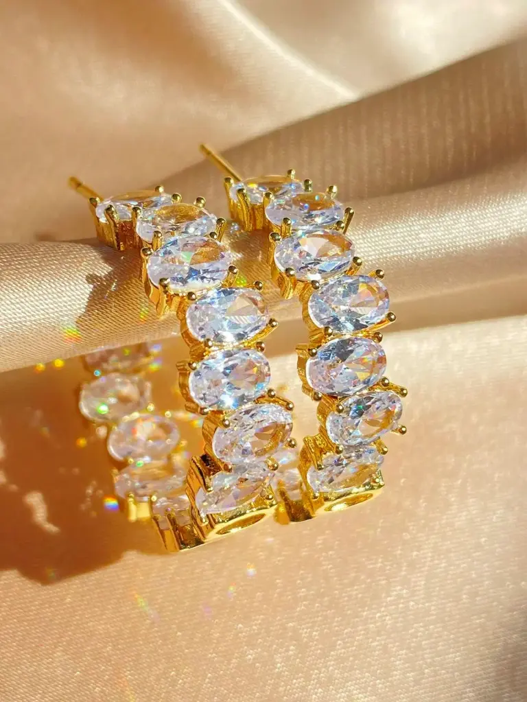 Aretes argollas Exquisite - Doradas